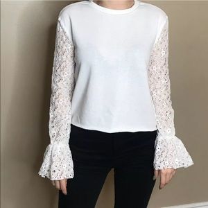 Sweatshirt🌺 Lace Sleeves🌿